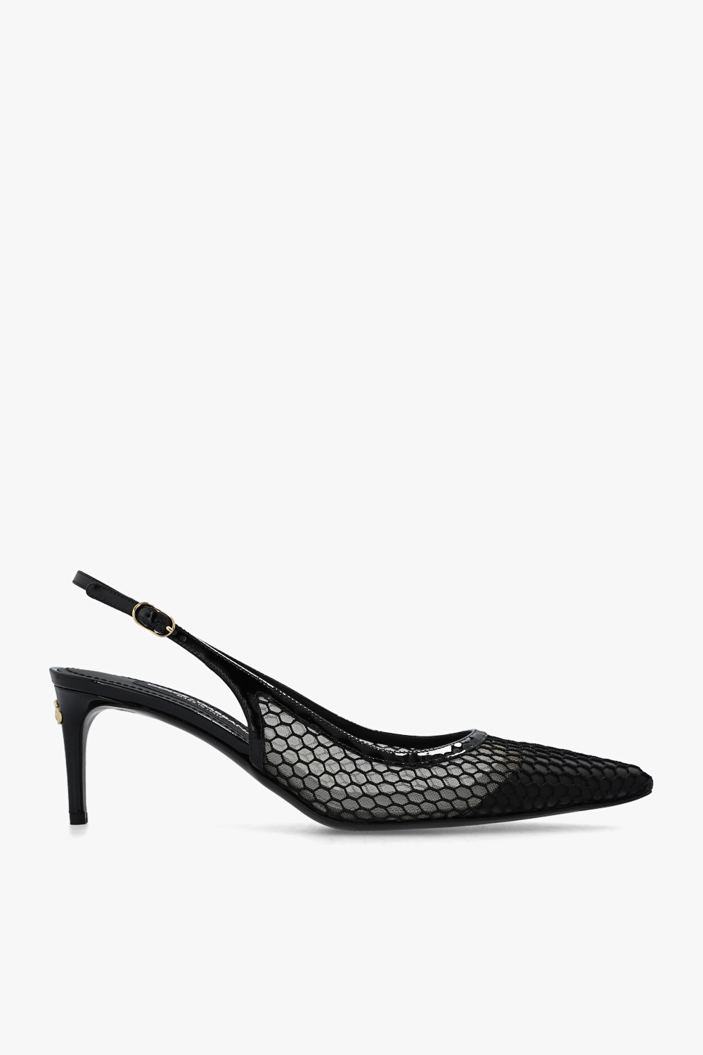 パンプス Dolce & Gabbana 'Lollo' Pumps Lollo patent leather slingback pumps in black - Dolce
